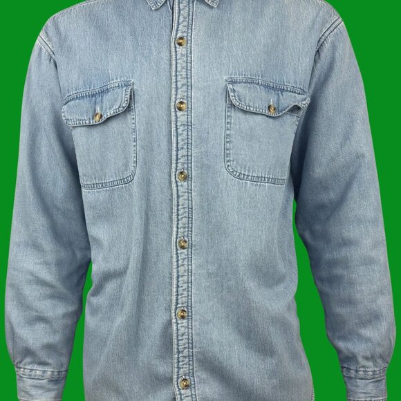 VTG Boca Classics Heavy Fleece-Lined Denim Shirt Jacket - Picture 2 of 5